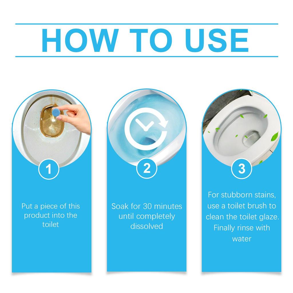 Pastillas Limpiadoras para Taza de Inodoro Jakehoe Eliminación de Olores de la Taza de Inodoro, Eliminación de Manchas, Eliminación de Sarro, Pastillas Limpiadoras con Burbujas Limpiadoras