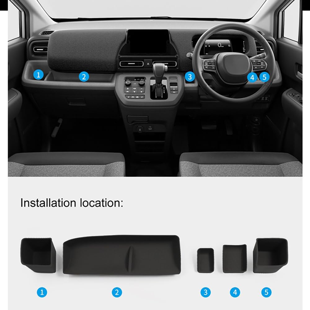 Honda New Freed GT Open Tray Dashboard Storage Cup Drink FREED GT All Front Dashboard Storage Storage Small Item Interior Accessory Mat, Tray, Holder,