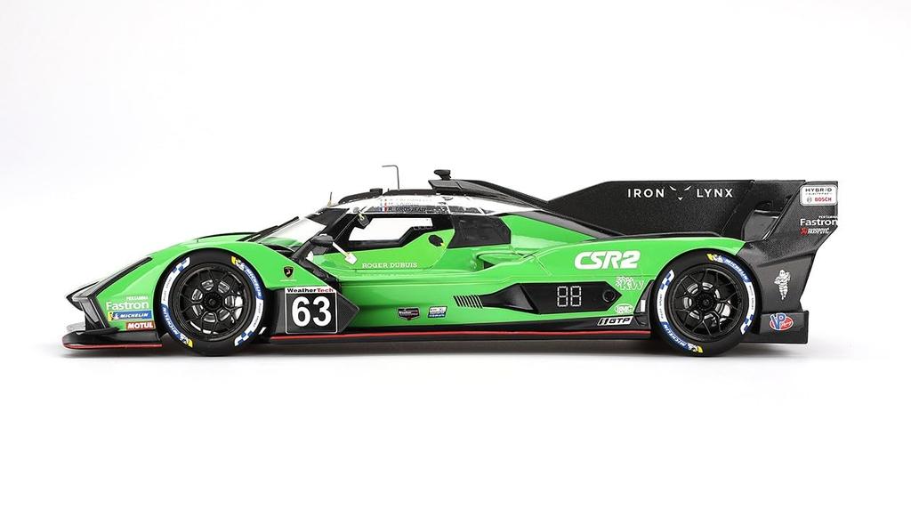 TOP SPEED Scale Lamborghini SC63 IMSA Sebring 12 Hours 2024 Iron Lynx Finished Model TS0584 1/18 #63