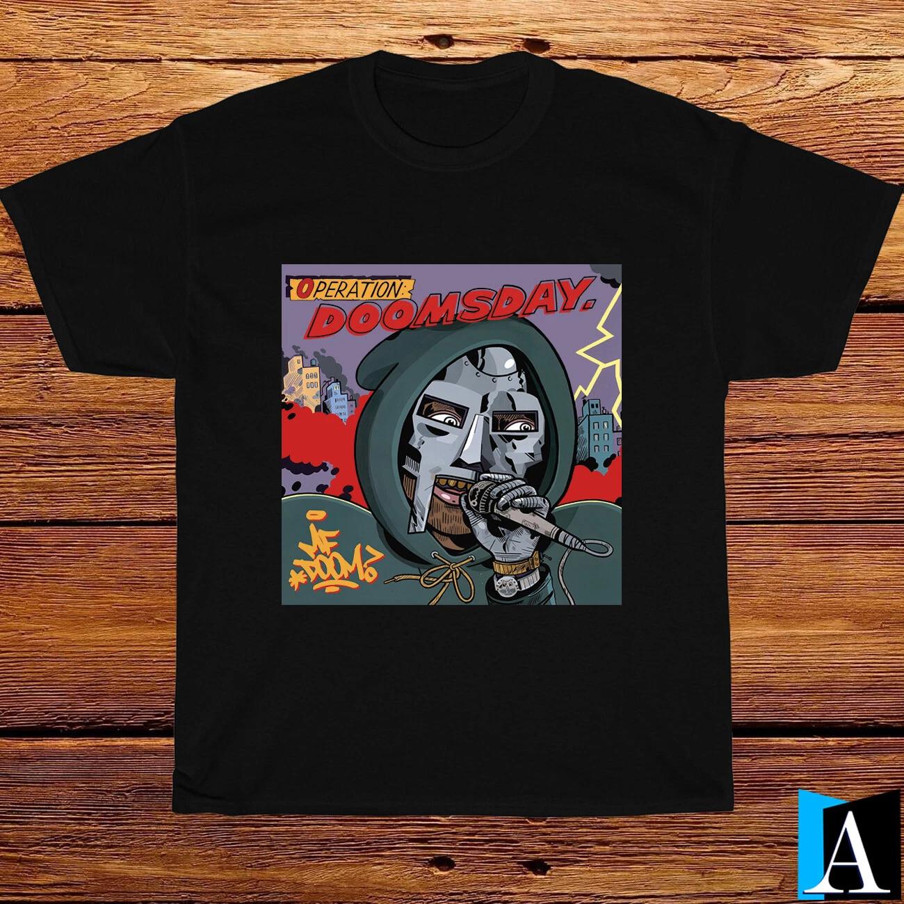 New Shirt MF DOOM Operation Doomsday Hip Hop Black/White/Grey/Navy T-Shirt S-5XL L