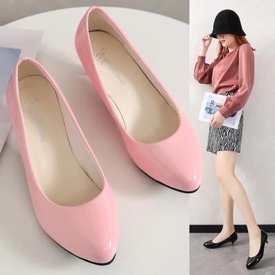 Fashion Female Pumps Nude Shallow Mouth Women Shoes Fashion Office Work Wedding Party Shoes Ladies Low Heel Shoes Woman Autumnss54