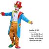 Adult Clown Cosplay Costume for Parties and Masquerades – Includes Clothes and Accessories