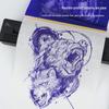 Dragon Art Hand-Drawn Tattoo Transfer Paper - 4-Ply Thermal Sheets, 100 Sheets/Box