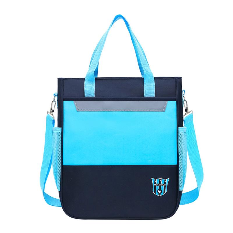 New shoulder bag British style tote bag, male and female primary school students can carry and carry primary school students tutoring bag