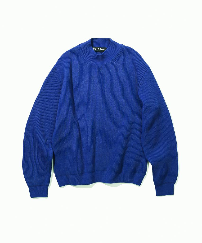 TRIP LE SENS Basic Mock Neck Over Knit (Man)_Cream Ivory