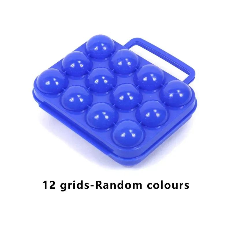 2/4/6/12 Grids Egg Storage Box Home Kitchen Organizer Egg Holder Container Case Portable Outdoor Camping Picnic Eggs Boxes Case