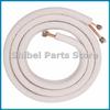 Tubo Doble de Cobre para Aire Acondicionado de 3 Metros 1/4 Pulg 3/8 Pulg Set de Cables de Aluminio Aislado Piezas de Aire Acondicionado Tubo de Refrigerante-A07G