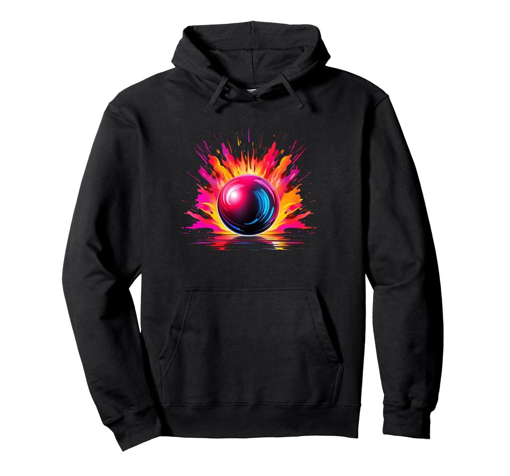 bowling artwork hoodie