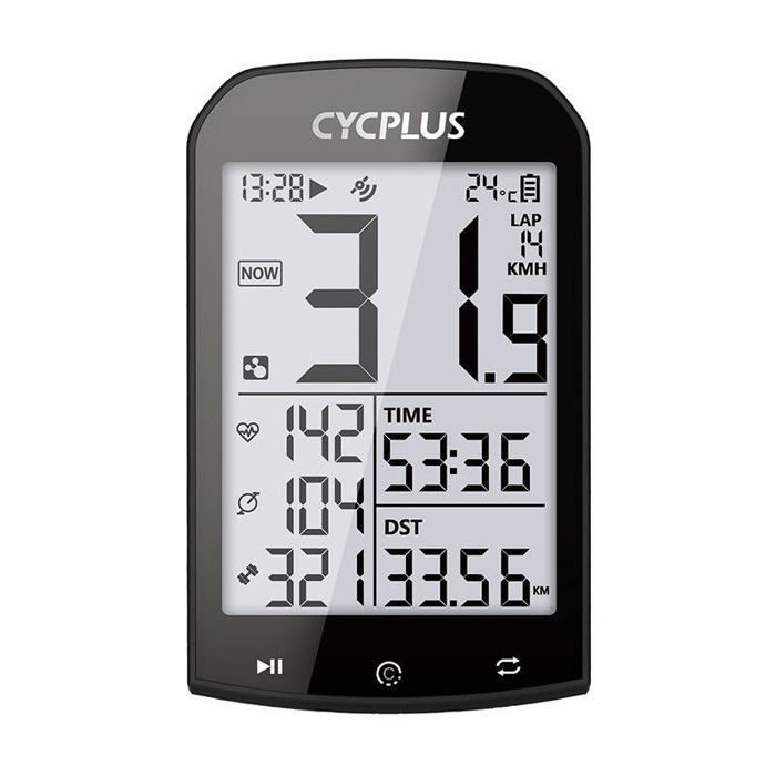 Fixation gps - support gps Wahoo Compteur de vélo Cycplus M1 - compatible avec : Strava, Trainingpeaks etc.