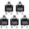5PCS 5,10,15,20,30Amp Circuit Breakers with Manual Reset 32VDC,AC125-250V with Q