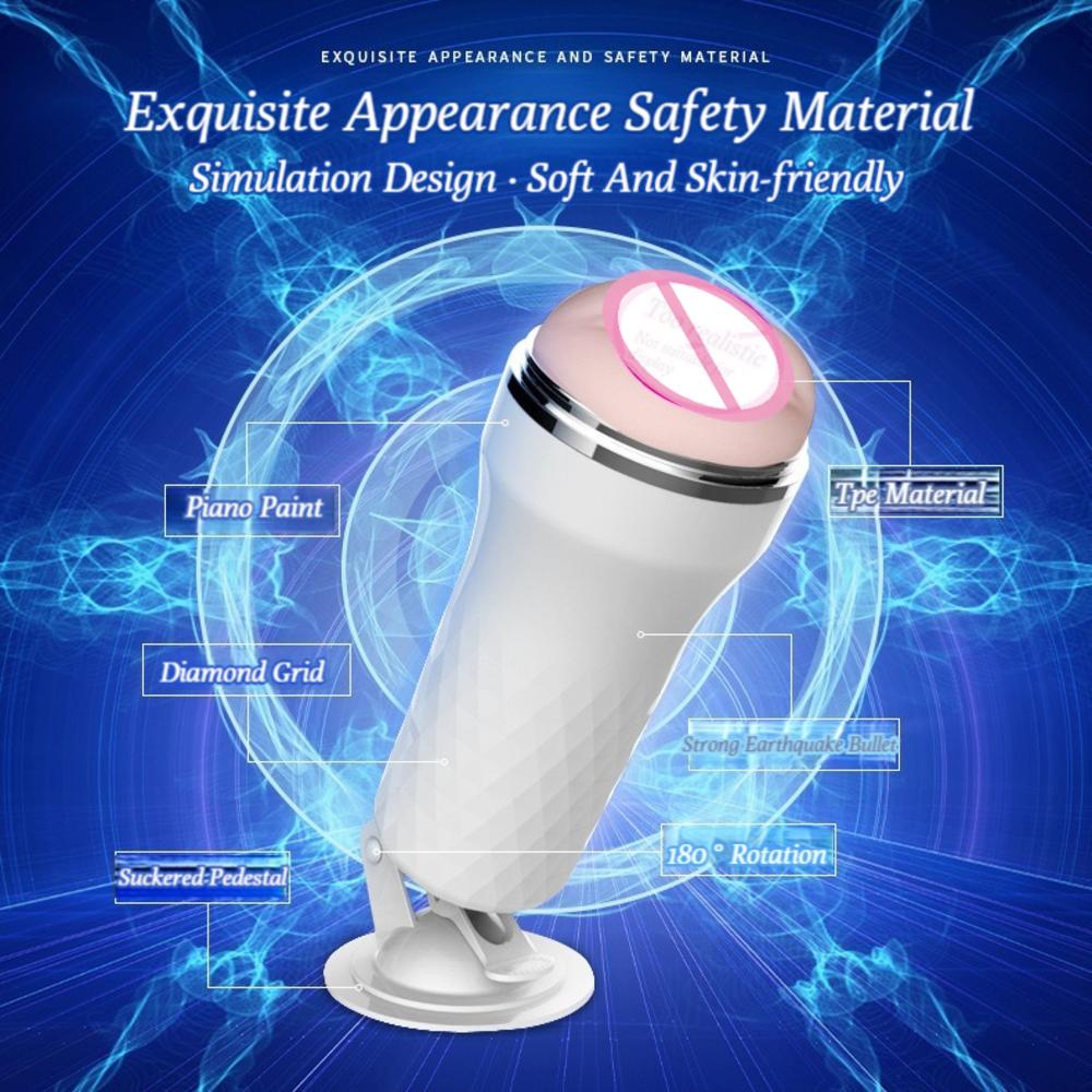 Suction Cup Masturbator For Men Sex Toy Silicone Artificial Vagina Realistic Pussy Pocket Penis Masturbation Cup Adult Games Toy