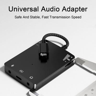 1 Set Audio Fast Interface Adapter Stable Transmission Compact Size Universal Plug-and-Play External Sound