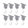 RV Awning Light Clips 8 Hangers 8 S Shaped Hooks 304 Stainless Steel Camping Awning Hooks for Outdoor Tent Home Party