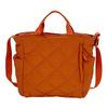 Autumn and Winter Commuting Large-capacity Tote Bag, Student Class Shoulder Bag, Cotton Clothes, Messenger Bag, Soft Waxy Handbag