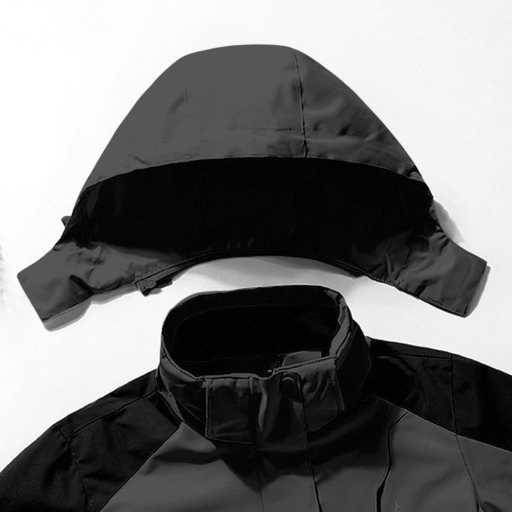 Traje de Exterior con Capucha de Manga Larga para Mujer de Color Sólido Chaqueta Fina Cortavientos e Impermeable Ehplore