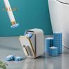 Toilet Brush with Long Handle Easy Installation Toilet Brush Kit with Wall Hanging Storage Box 24 Aromatherapy Brush Heads