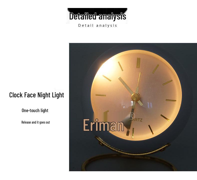 Nordic Minimalist Children's Silent Alarm Clock - Luminous Desktop Bedside Clock