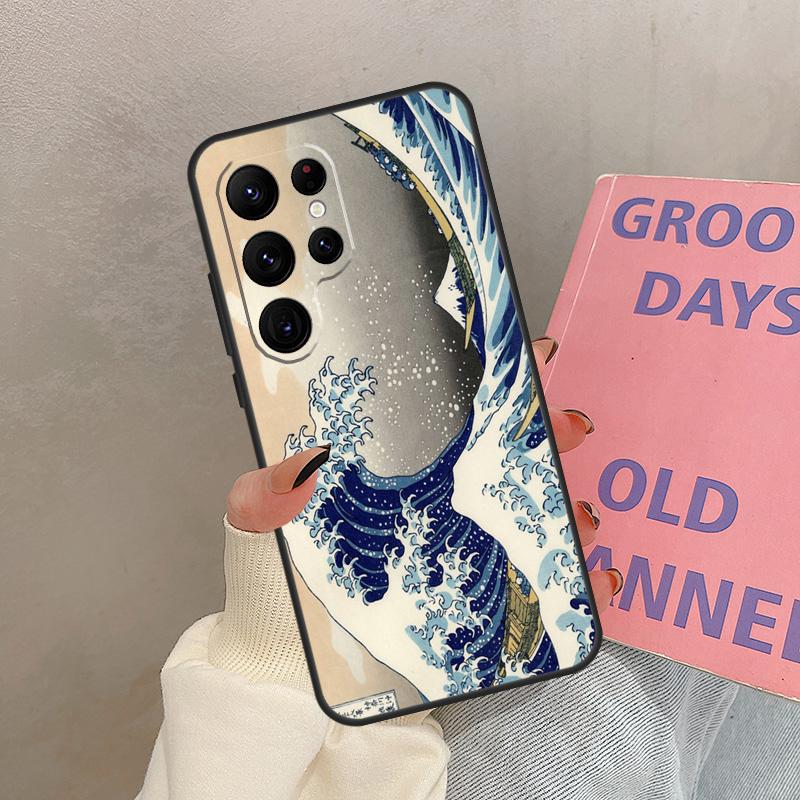 Great Kanagawa Wave Case For Samsung Galaxy S21 S22 S23 S24 S25 Ultra S9 S10 S25 Plus S20 FE S25 FE Cover Coque