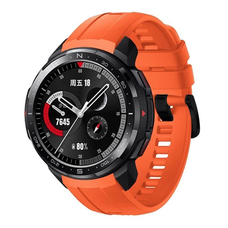 

Quick Release Watch Support Loop Accessories Silicone Wristband Bracelet Belt for Watch Soft Straps помаранчевий