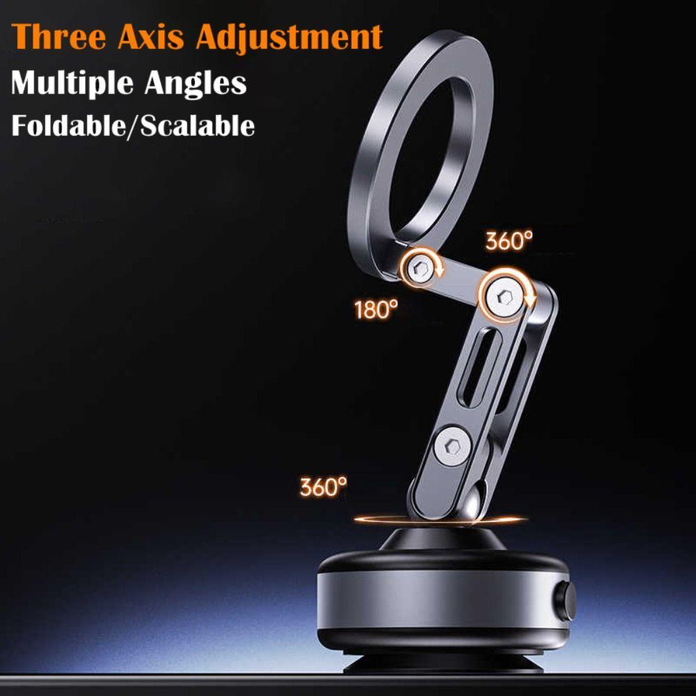 Vacuum Adsorption Magnetic Mobile Phone Holder Suction Cup Folding Tablet Stand Car Mount Universal Phone Bracket Desktop