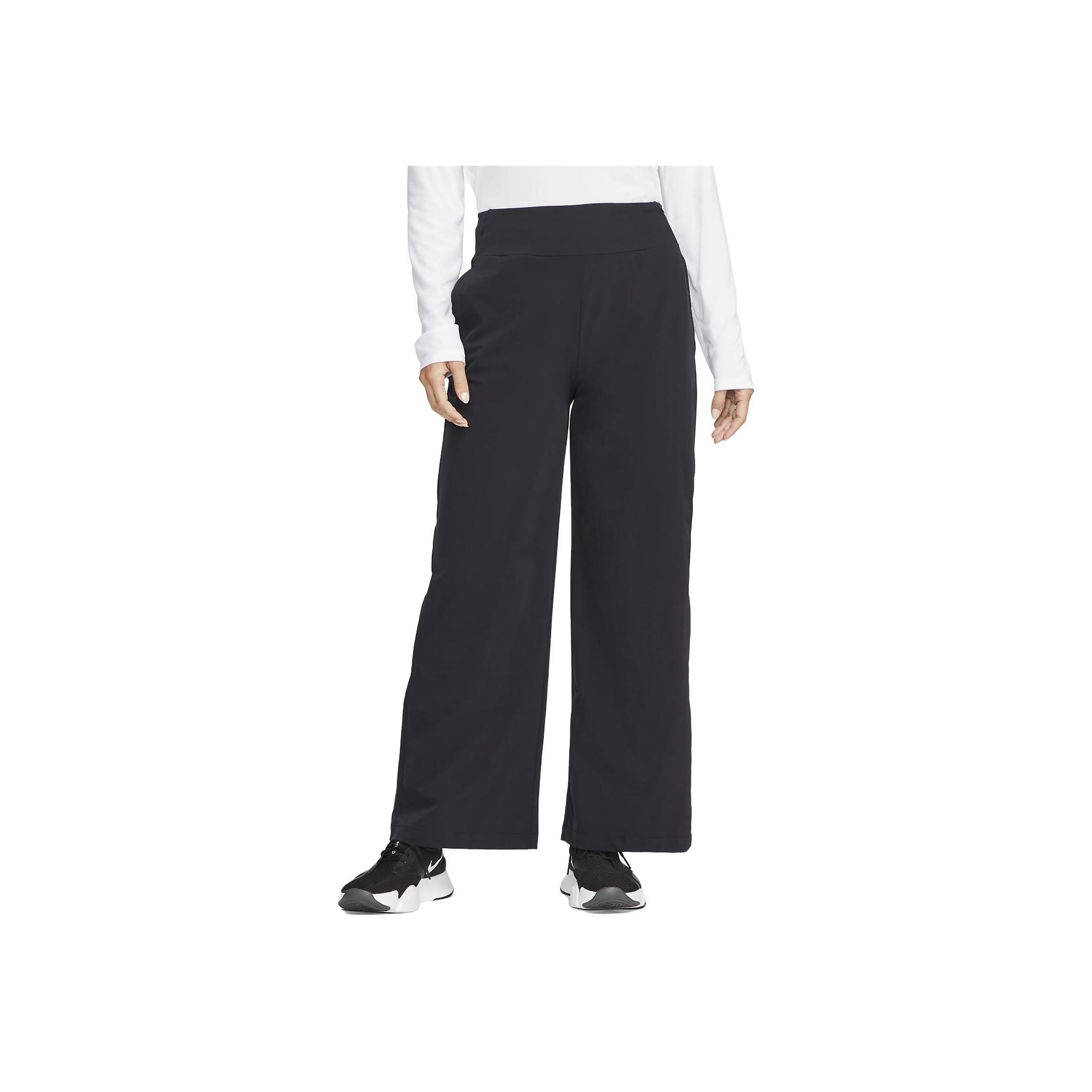 

New Nike Dri Fit Casual Pants Women s Black FB5028-010 XL