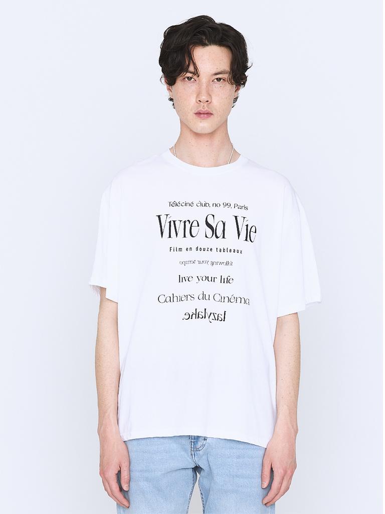 LAZY LAKE Vivre Sa Vie Short-Sleeve T-Shirt Manfree