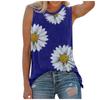 Women Summer Tops   Print Sleeveless Tank T-Shirts Graphic Blouse