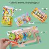 Children's magnetic number maze, educational toys, animal colour recognition matching, holiday gifts, Montessori education