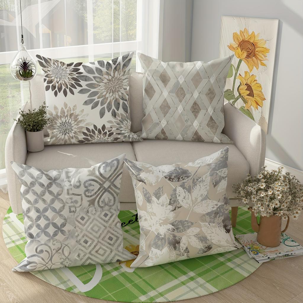 Butterfly And Lavender Romantic Pillowcasebedroom Living Room Sofa Home Decor Polyester Cushion Cover With Zipper