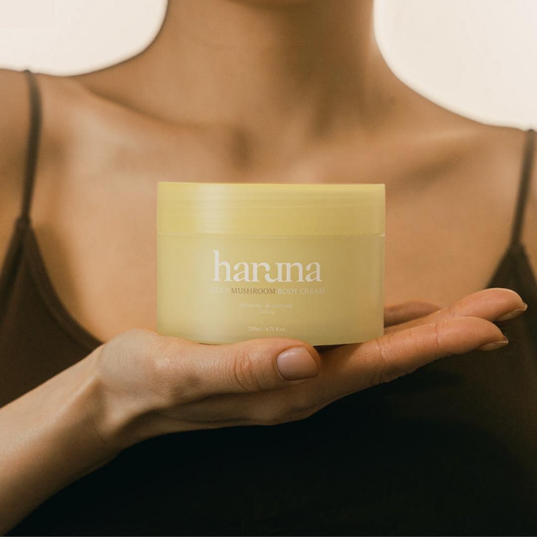 [HARUNA] Silky Mushroom Body Cream 200ml