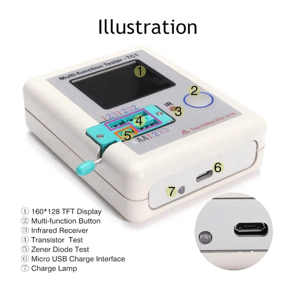 Capacitor Resistor Test Multi-meter Transistor Tester Diode Triode Capacitor Resistor Test Meter