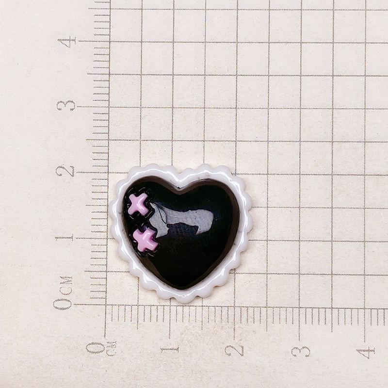 10 Pcs Latest Small Kawaii Animation Animal Bow Knot, Peach Heart Resin Scrapbook Diy Jewelry Present Hairpin Accessories A27