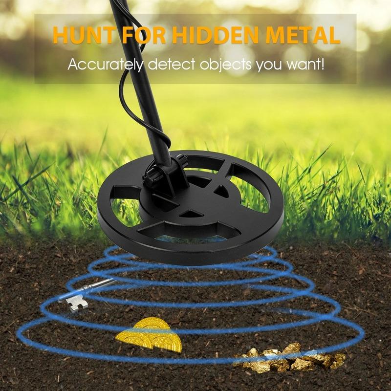 GTX4080 Metal Detector Underground Gold Detector Metal 8 Inch Coil Pinpointing Gold Treasure Deeper Portable Hunter Detector