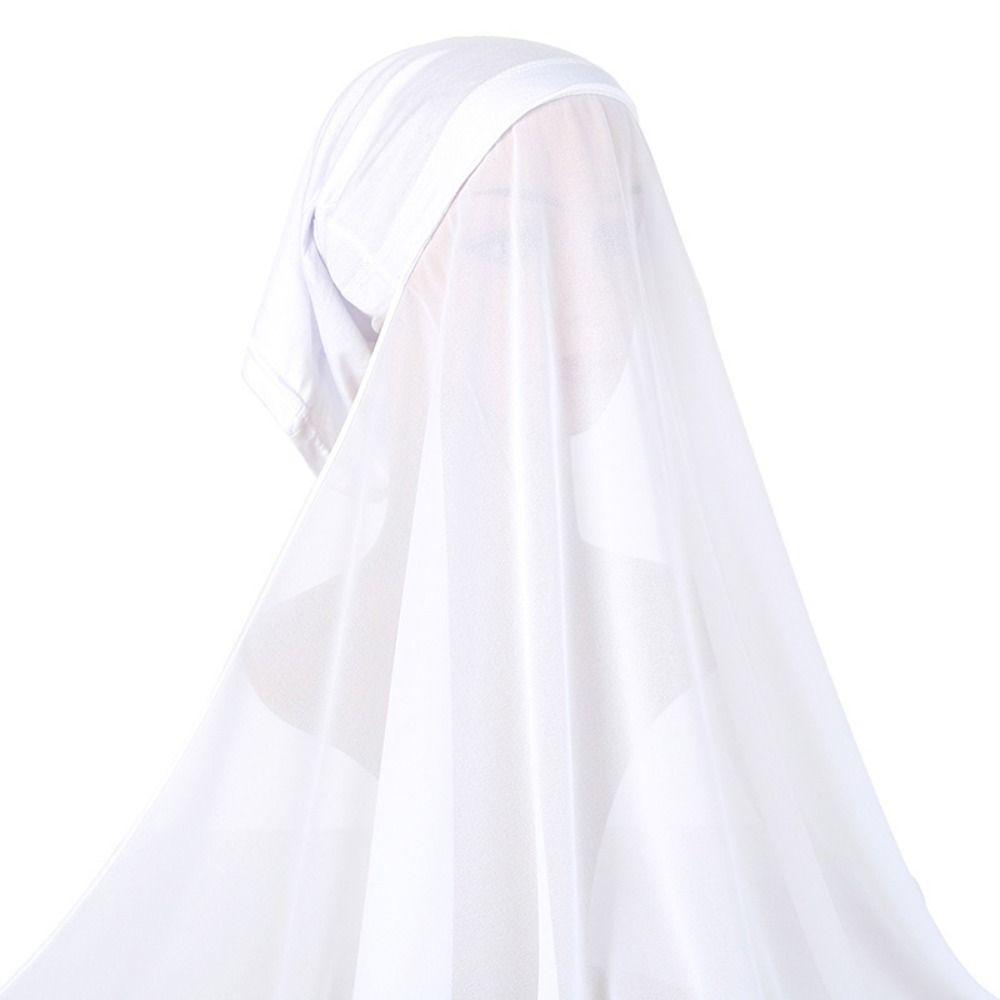 Plain Chiffon Chiffon Shawl Modal Hijab Cover Stylish Long Scarf Islam Inner Scarf