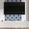 Decorative Panel With Graphics, 120x60 Cm, Geometric Floral Pattern