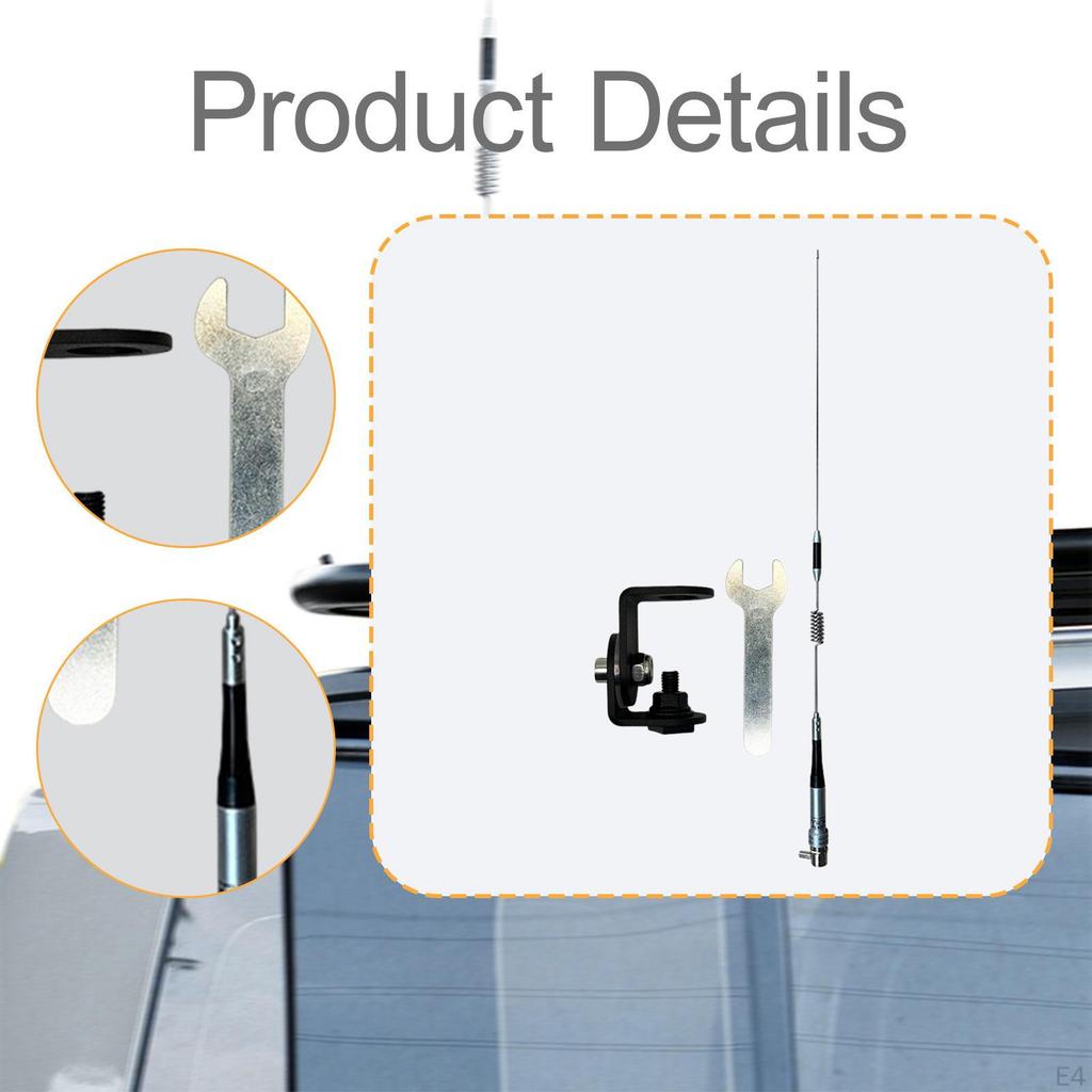 Car Antenna Mount Bracket 180° Rotation Practical Durability Sturdy Replacement Portable
