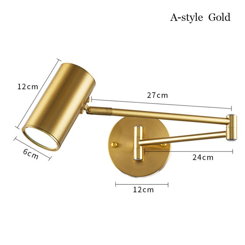 Lampa de Perete Modernă E27 pentru Dormitor, Lumină Mică de Noapte de Noptieră de Interior, Iluminat Nordic cu LED pentru Decorarea Casei, Corp de Iluminat COB cu Comutator cu Buton