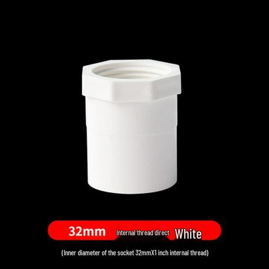 PVC Female Thread Straight Through Connector (Sizes: 20-110)