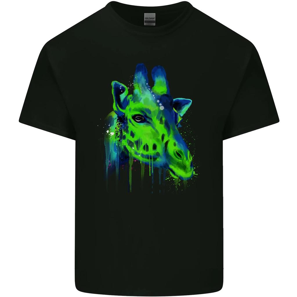 Giraffe Watercolour Kids T-Shirt Childrens