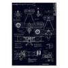 Modern Black and White Wall Art Poster Airplane Industrial Drawings Blueprint Canvas Paintings Pictures for Interior Home Decor
