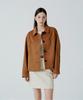 Pinblack Stand Collar Suede Jacket