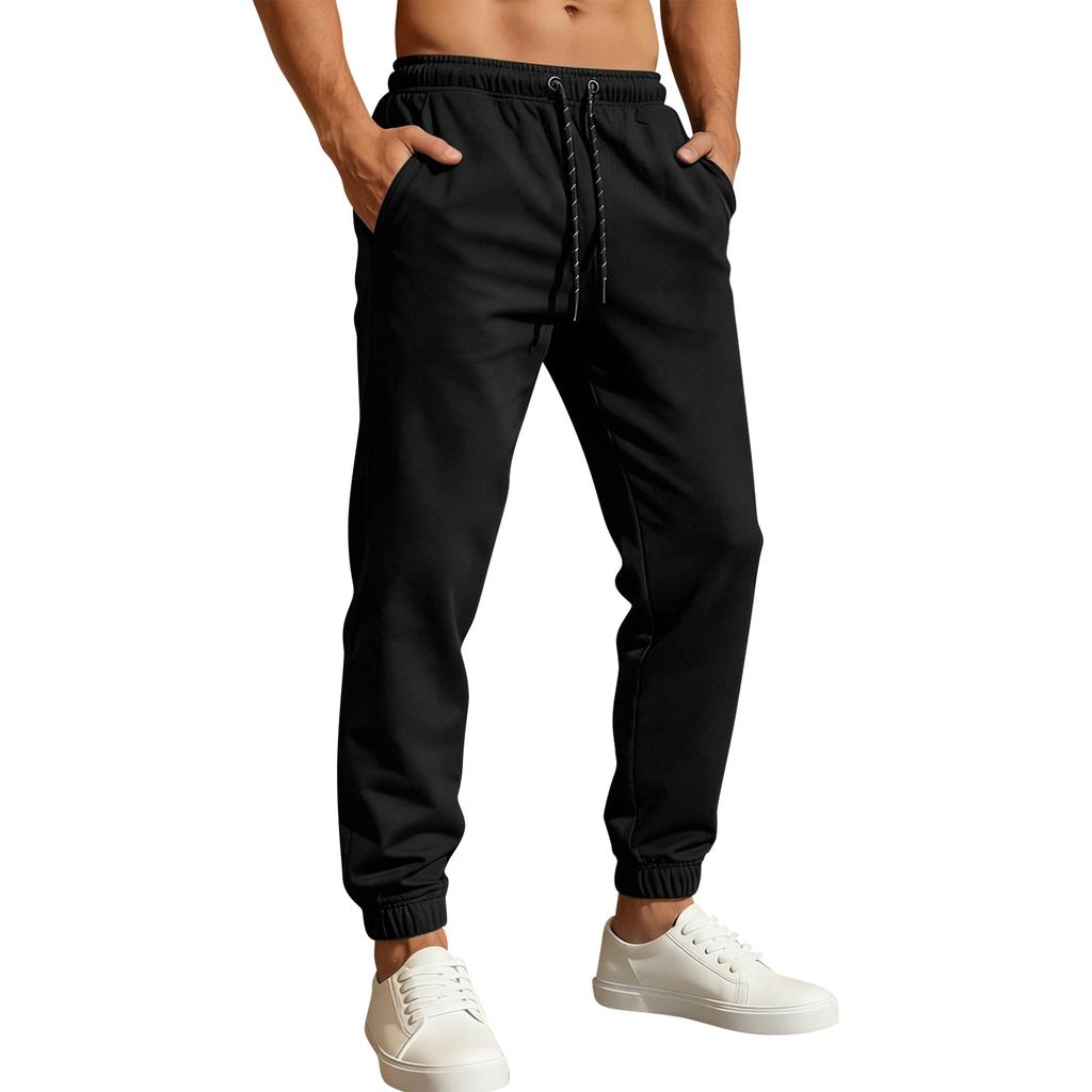 Men's Athletic Jogger Pants With, Loose Fit, Mid-, Breathable Stretch Sweatpants
