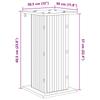 Plant Stand Glossy White 30.5 x 30 x 60.5 cm