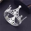 Birthday Crown Cake Decoration Small Circle 8cm Children Diadem Bridal Wedding Hair Jewelry Tiaras Head Ornaments