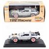 Spot 1/24 Back To The Future 3 Time Machine Miniature Simulation Car Model Scene Matching Ornaments Festival Gifts Collectibles