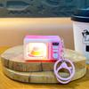 Cute Microwave or Washing Machine Key Chain Decoration With LED Light And Sound Effect For Bag Accessories