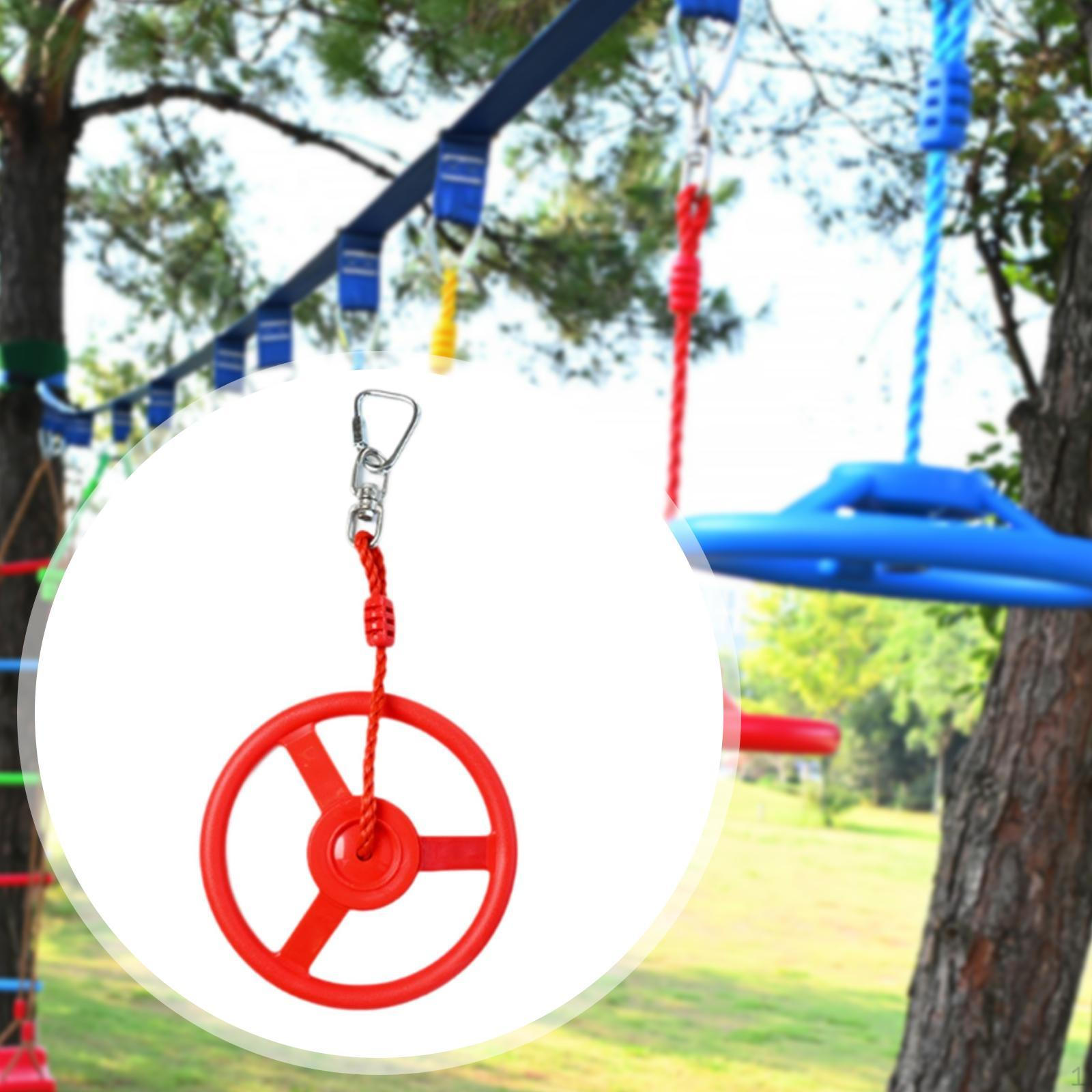 

Playground Kids Steering Wheel Indoor Easy to Install Play Games Outdoor Toy червоний
