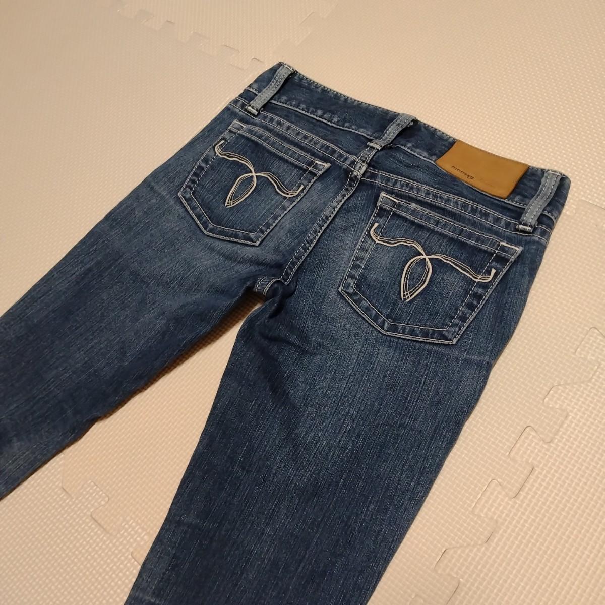 MOUSSY Powder Denim Stretch Jeans Jeans Made in Japan Navy 25