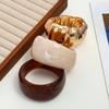 Popular bracelet Irregular geometric wide-edge smudged bracelet Advanced round metal bracelet