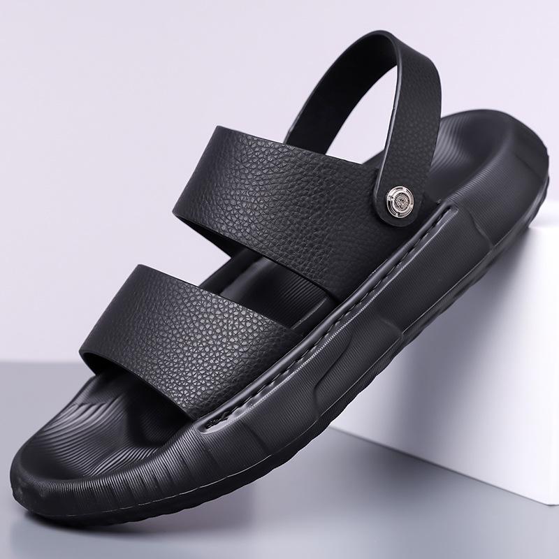 Sandals for men's outer wear dual-purpose non-slip driving slippers casual versatile platform beach shoes